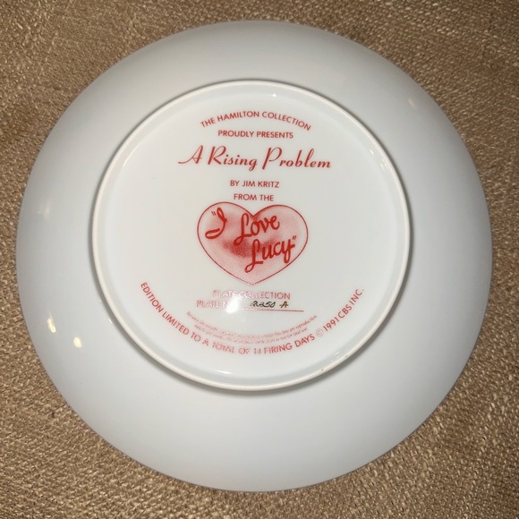 I Love Lucy A Rising Problem Hamilton Collector Plate - Picture 4 of 5